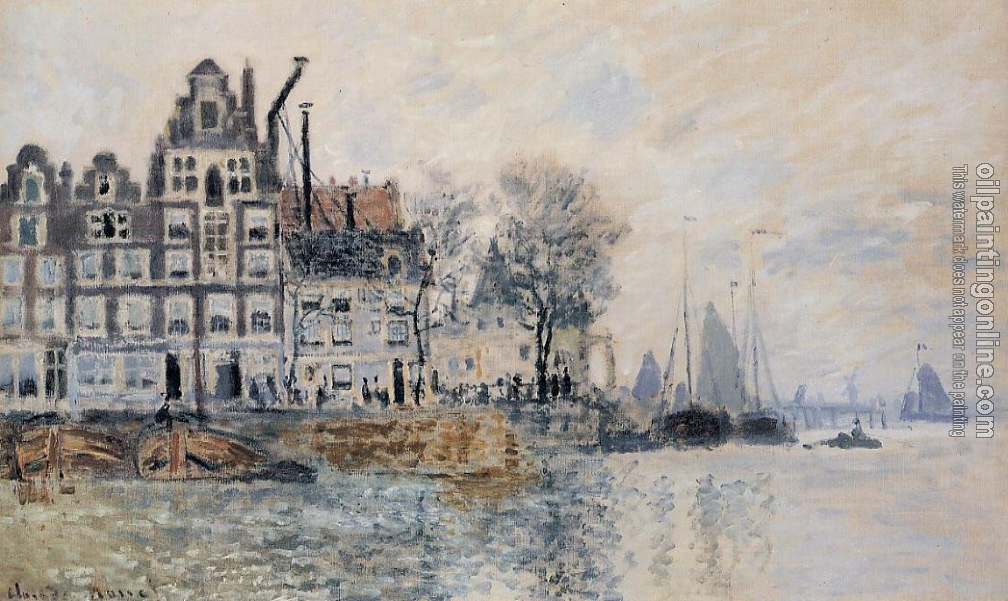 Monet, Claude Oscar - View of Amsterdam